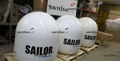 Компания Navtelsat осуществила поставку спутниковых судовых ТВ антенных систем Sailor 90 Satellite TV World.